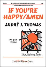 If You're Happy / Amen Two-Part choral sheet music cover Thumbnail